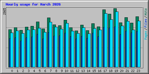 Hourly usage for March 2026