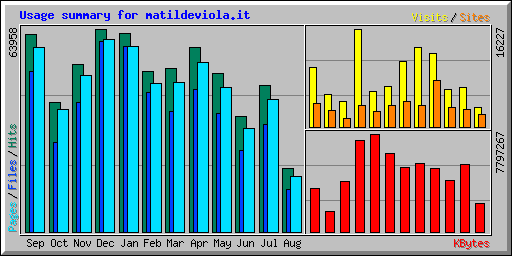 Usage summary for matildeviola.it
